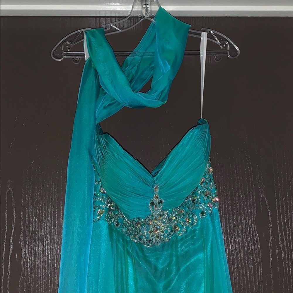 Juniors Strapless Formal Dress